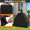 Outdoor Pizza Oven with 600D Oxford Fabric Cover 12 Inch Pizza Stone and Cooking Grill