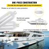 4 New Ribbed 8.5" X 27" Boat Fenders Vinyl Bumper Dock Shield Protection White