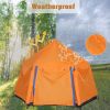 3-4 Person Camping Instant Pop-up Tent, Sun Shelter Waterproof Double Layer 4 Seasons Lightweight Tent for Hiking, Fishing, Beach