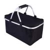 30L Insulated Picnic Basket Cooler Collapsible Food Delivery Storage Bag Grocery Market Basket Heat & Cool Insulation w/ Aluminum Handles Ban on Amazo