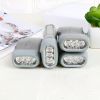 3 LED Hand Pressing Dynamo Crank Power Wind Up Flashlight Torch Light Hand Press Crank Camping Lamp Light for Outdoor Home