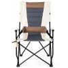 Folding Camping Chair with Cup Holder Armrest and Lumbar Pillow