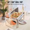 VEVOR Roll Top Chafing Dish Buffet Complete Set, 8 Qt Stainless Steel Chafer with Full Size Pan