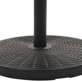 vidaXL Parasol Base Black Round 55.1 lbs