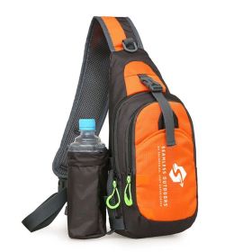 "Seamless Outdoors Colorful Sling Bag With Water Slot " (Color: Orange)