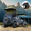 Roll over image to zoom in Adventurer Plus Rooftop Tent Hardshell with Side Awning, Air Conditioner Outlet with Bracket, &Replaceable Rain Flies