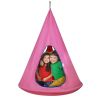 VEVOR Kids Nest Swing Chair, Hanging Hammock Chair with Adjustable Rope, Hammock Swing Chair for Kids Indoor and Outdoor Use (39" D x 52" H)