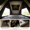 Roll over image to zoom in Adventurer Plus Rooftop Tent Hardshell with Side Awning, Air Conditioner Outlet with Bracket, &Replaceable Rain Flies